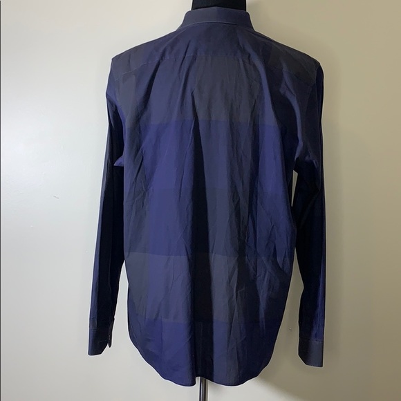 TED BAKER Navy Blue Bigdeal Check Shirt 3XL - Picture 5 of 8
